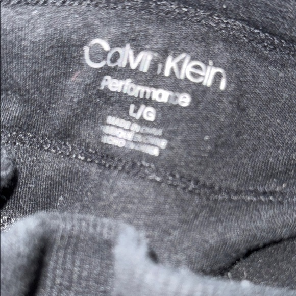 Calvin Klein Black Joggers with Tapered Elastic Ankle - Picture 2 of 3